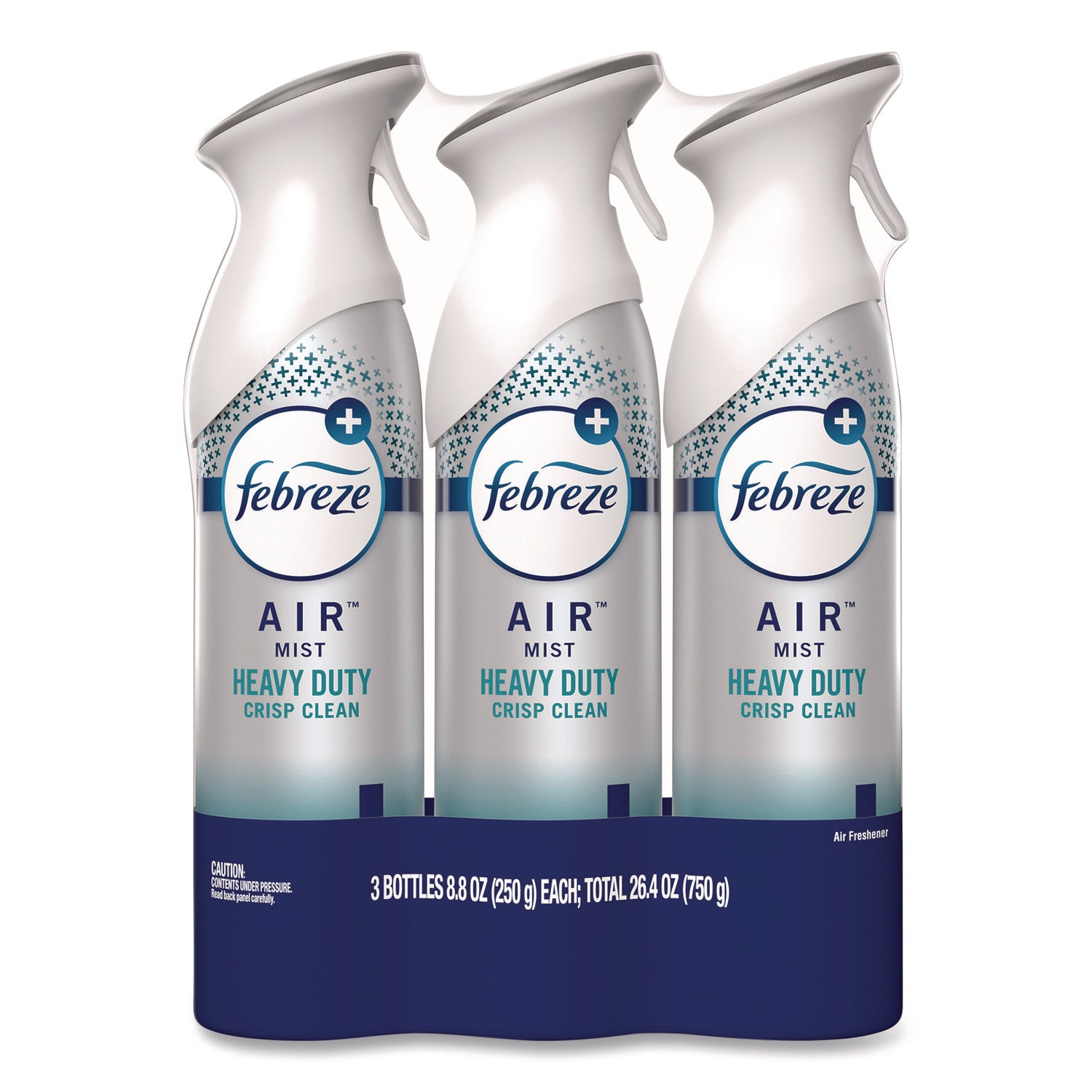 Febreze Air Freshener Spray - Spray - 8.8 fl oz (0.3 quart) - Crisp Clean - 3 / Pack - Odor Neutralizer, VOC-free, Heavy Duty