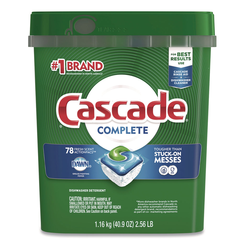 ActionPacs, Fresh Scent, 40.9 oz Tub, 78/Tub, 2 Tubs/Carton