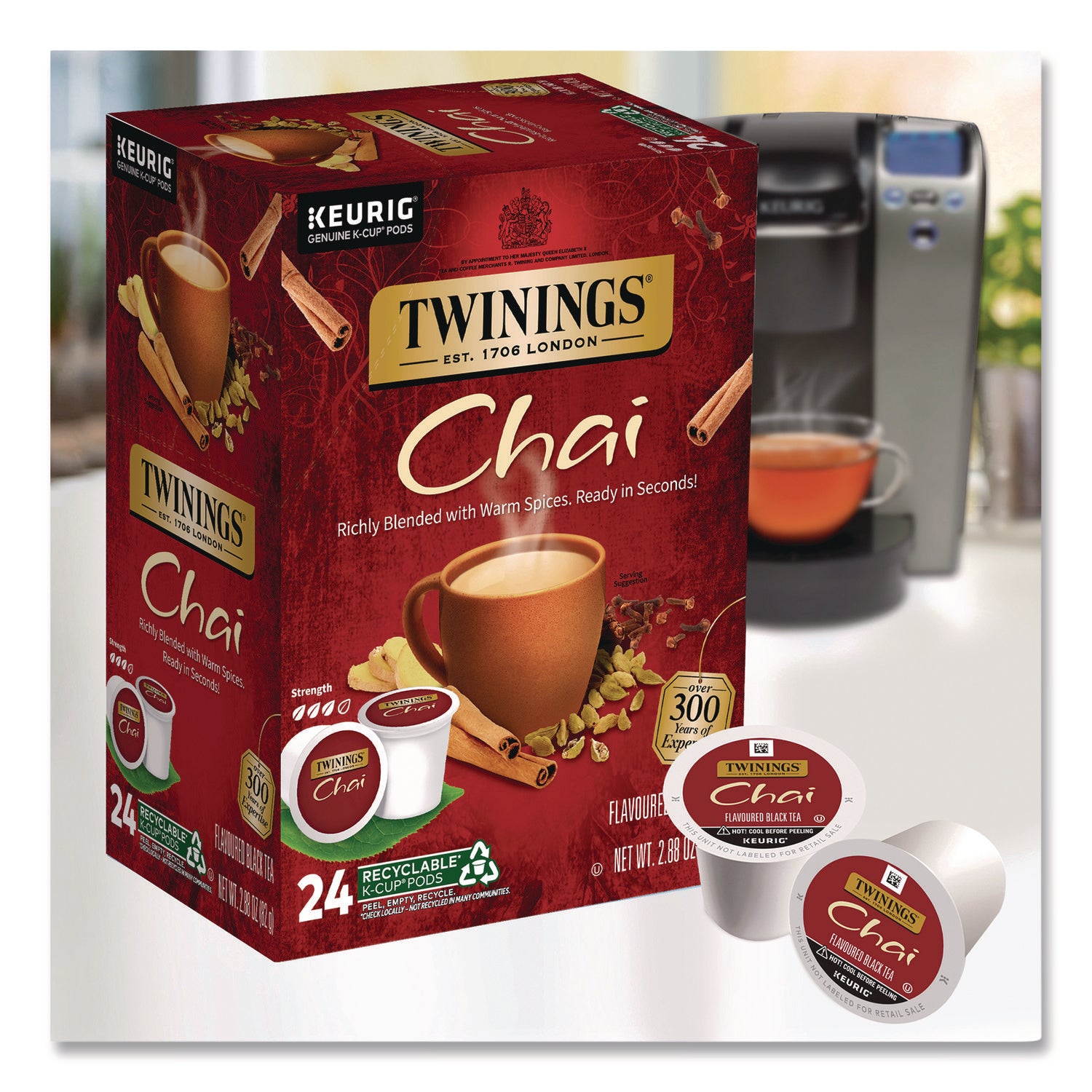 Twinings of London Chai Flavoured Black Tea K-Cup