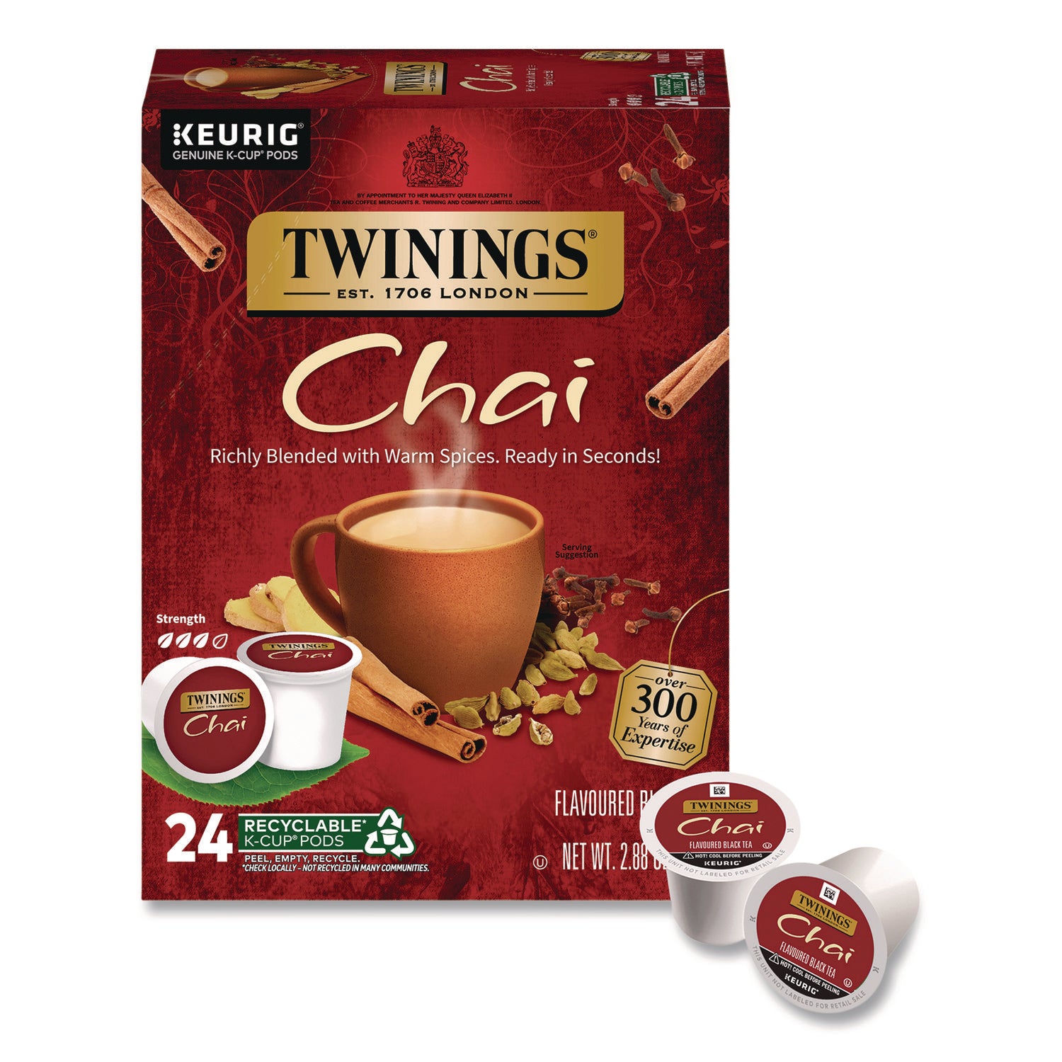 Twinings of London Chai Flavoured Black Tea K-Cup