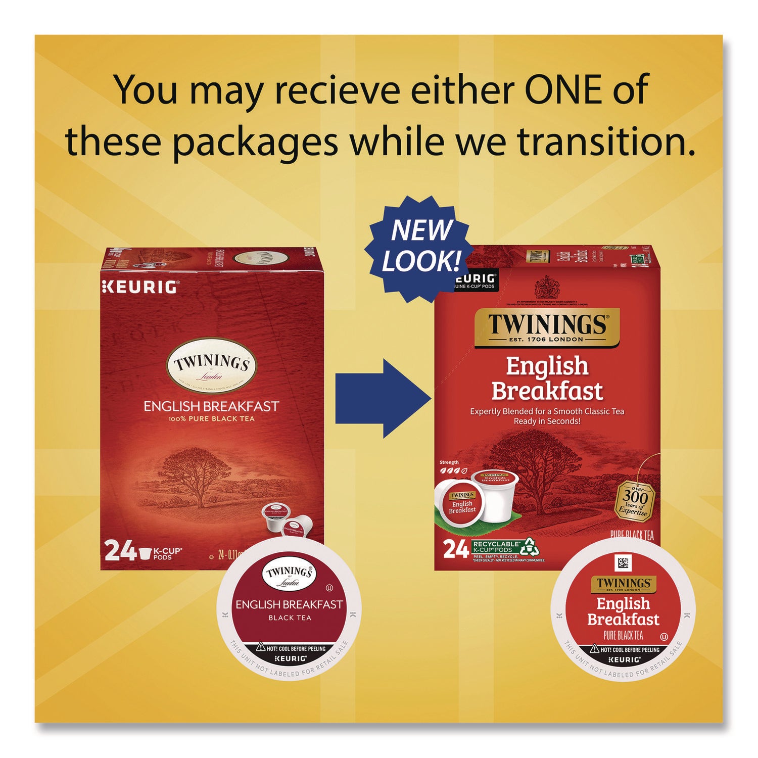 Twinings of London English Breakfast Black Tea K-Cup