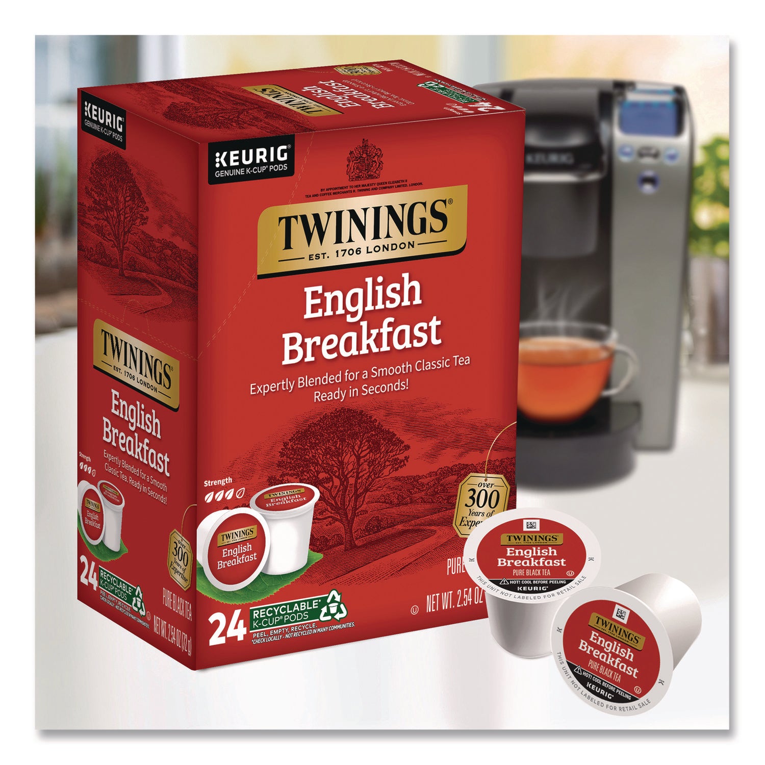 Twinings of London English Breakfast Black Tea K-Cup