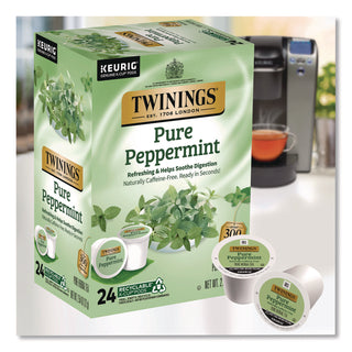 Twinings of London Pure Peppermint Herbal Tea K-Cup