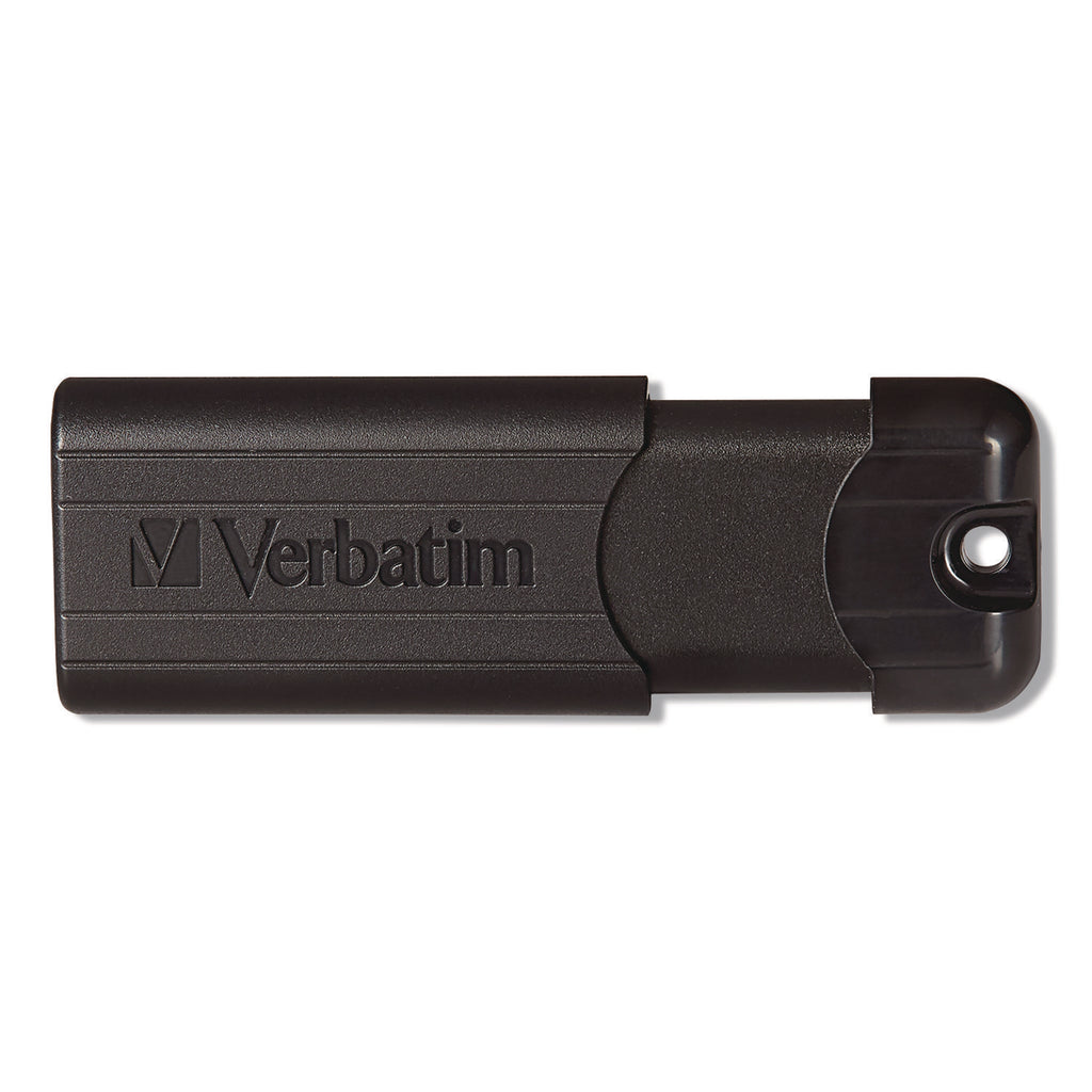 Microban 32GB PinStripe USB 3.2 Flash Drive Business Pack - 32 GB - USB 3.2 (Gen 1) Type A - Black - Lifetime Warranty - 10 / Pack