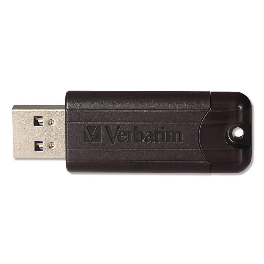 Microban 32GB PinStripe USB 3.2 Flash Drive Business Pack - 32 GB - USB 3.2 (Gen 1) Type A - Black - Lifetime Warranty - 10 / Pack
