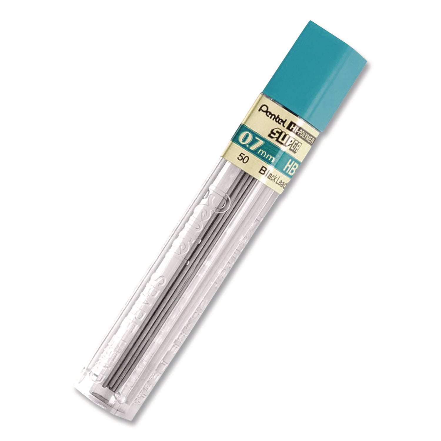 Pentel Super Hi-Polymer Leads - 0.7 mmMedium Point - HB - Black - 144 / Box
