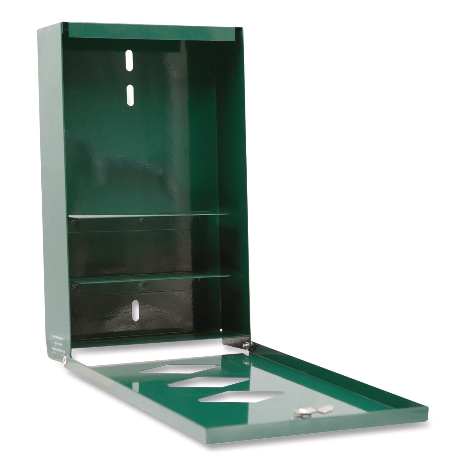 Tatco Dog Waste Station Trash Can - Rust Resistant - Powder Coated Aluminum - Green - 1 Each