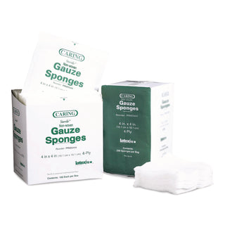 Gauze Sponges, 4 x 4, 4-Ply, Non-Sterile, 200/Box