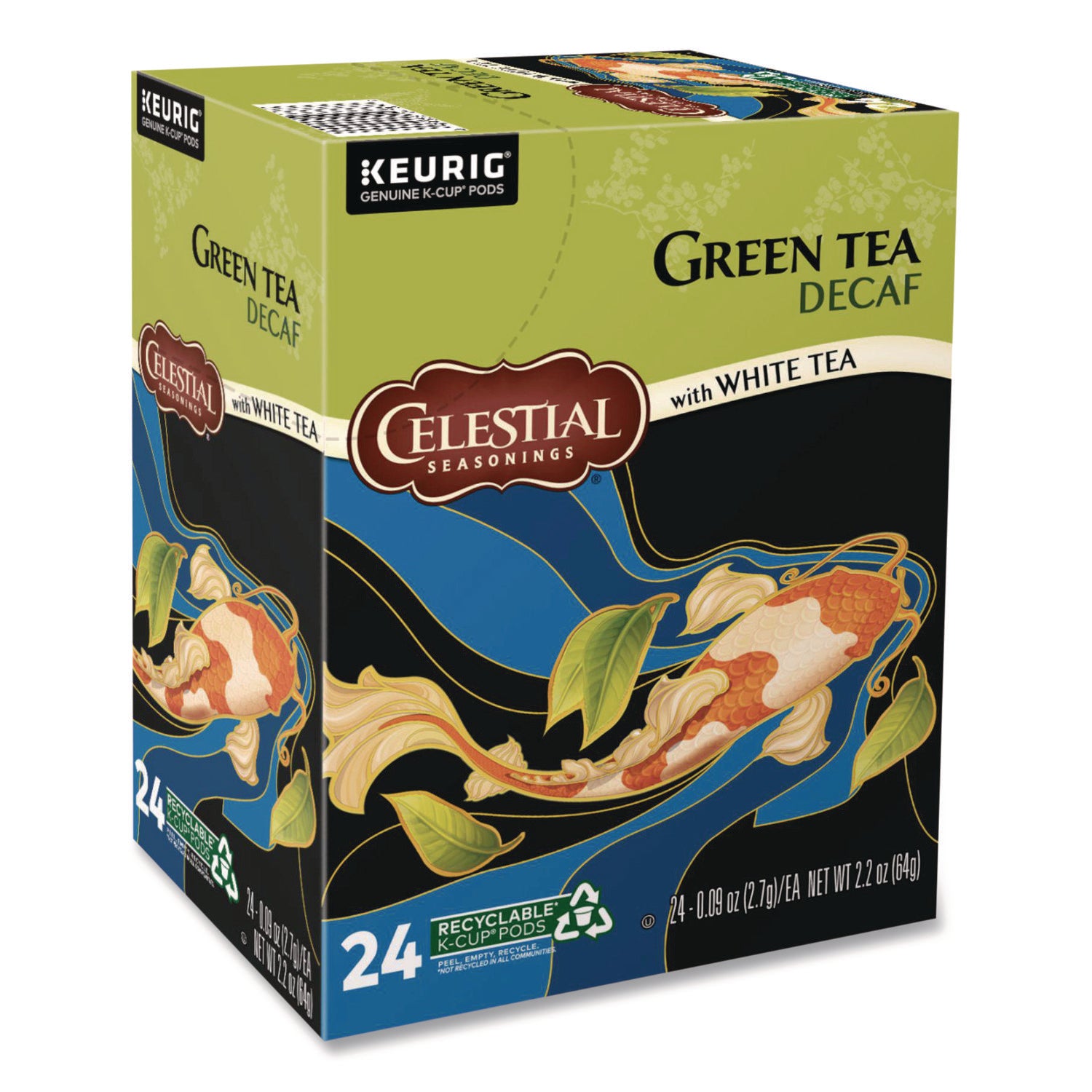 Decaffeinated Green Tea K-Cups, 24/Box