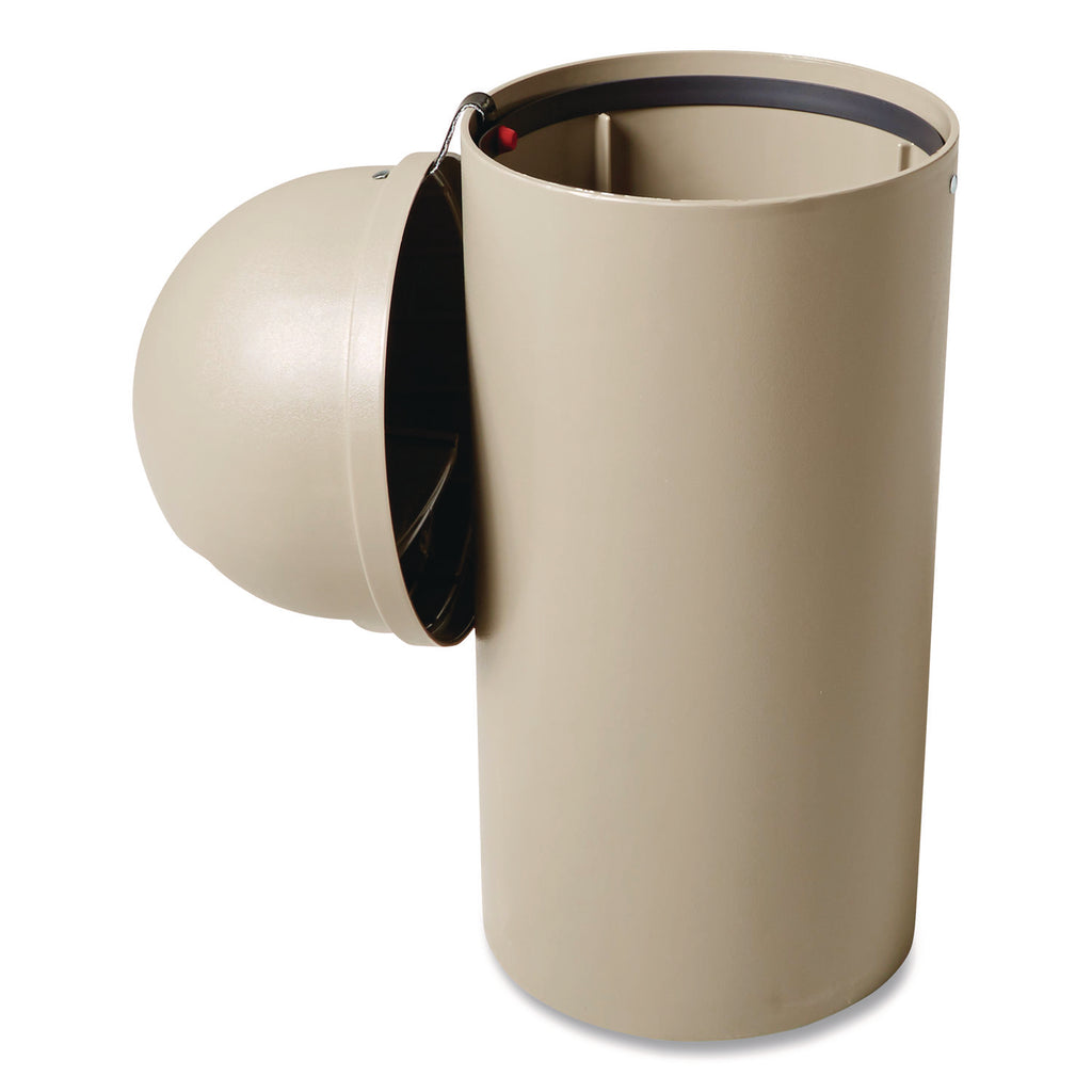 Marshal Classic Container, 15 gal, Plastic, Beige
