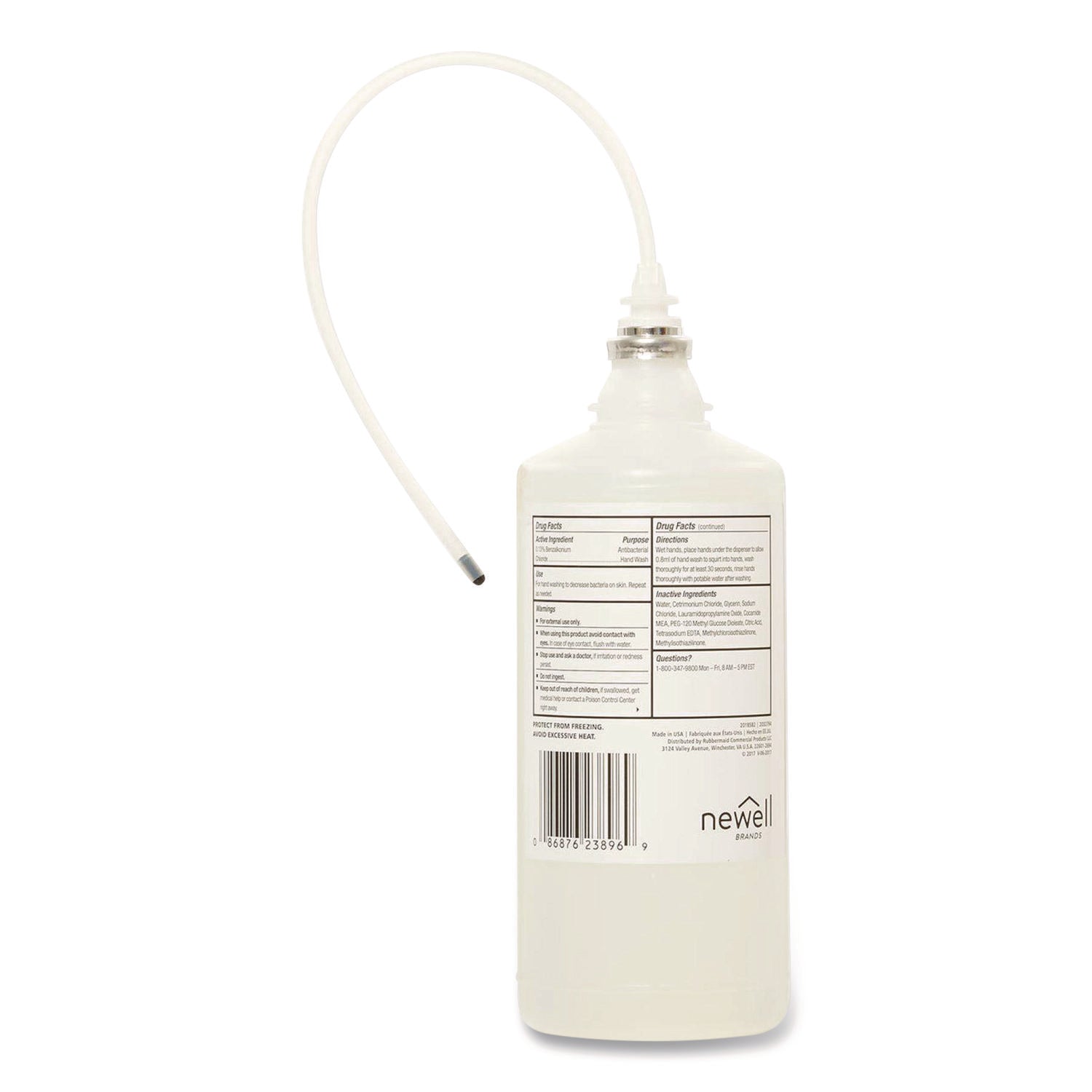One Shot Antibacterial Enriched Lotion Soap Refill, Floral, 800 mL, 4/Carton