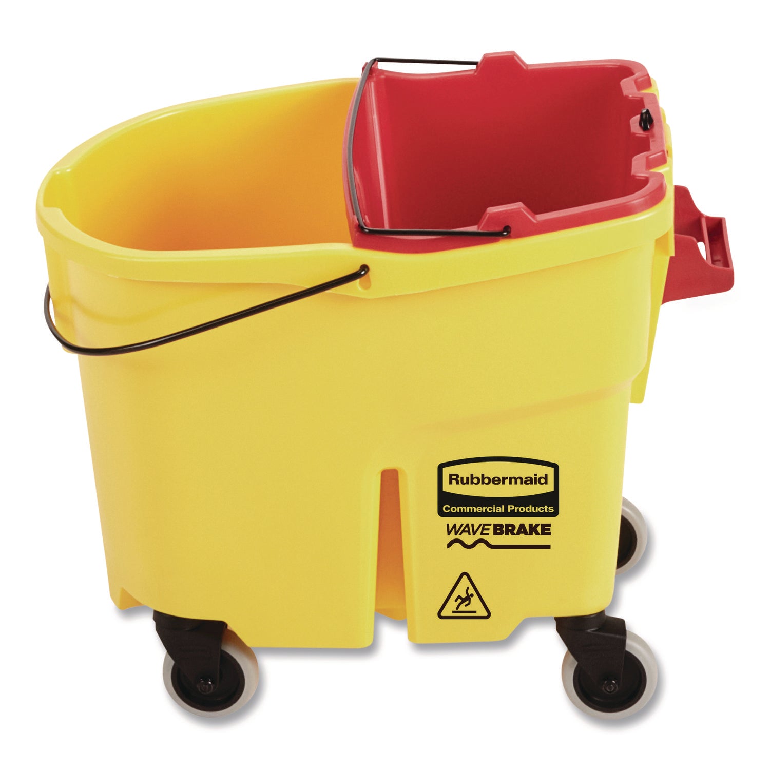 WaveBrake 2.0 Dirty Water Bucket, 18 qt, Plastic, Red