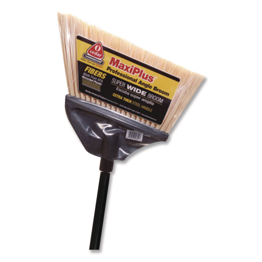 MaxiPlus Professional Angle Broom, 51" Handle, Black