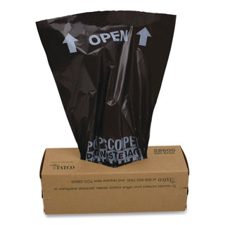 Tatco Dog Waste Station Refill Bags - Black - 10/Carton - 200 Per Box - Waste Disposal, Office, Park, Home