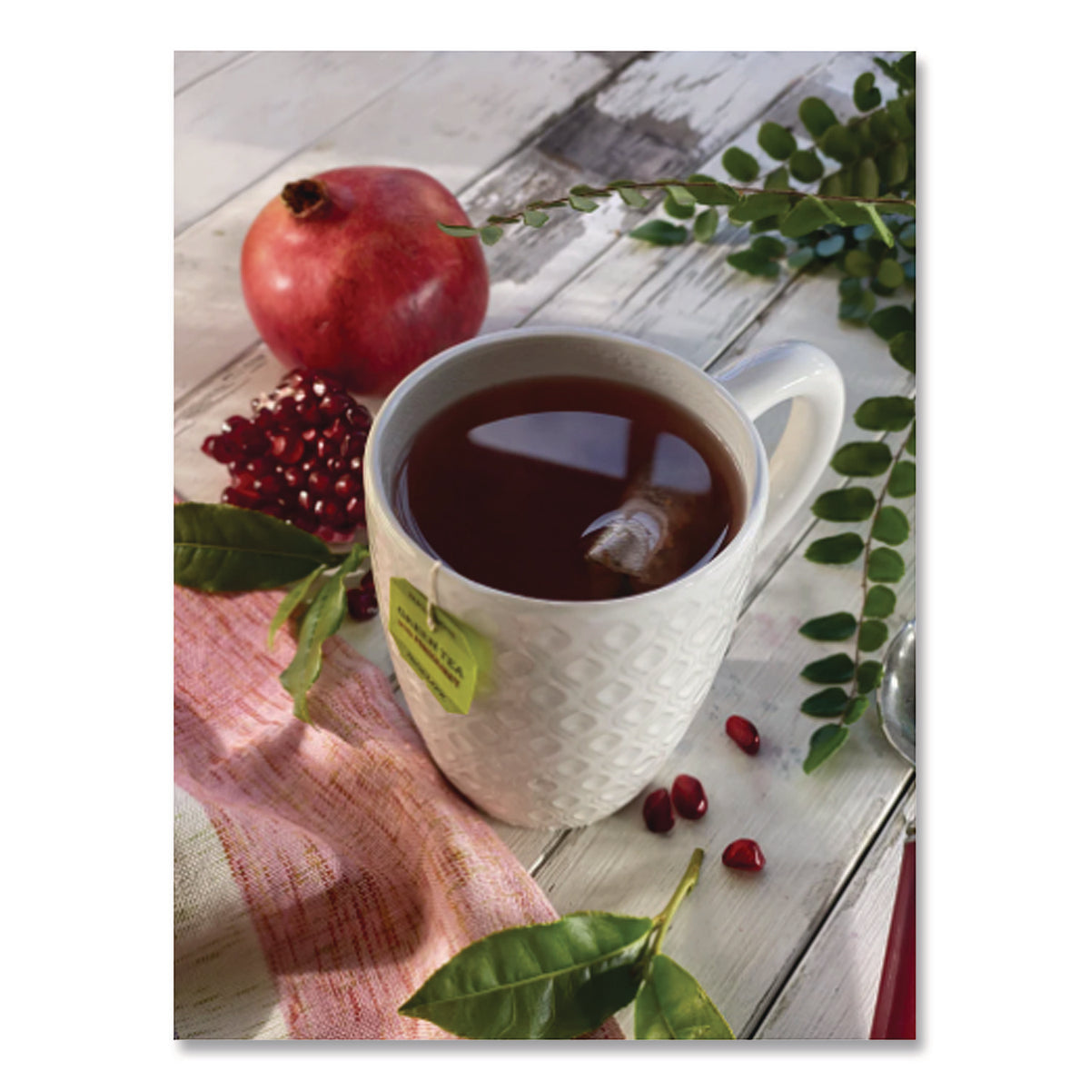 Green Tea with Pomegranate, 0.07 oz Tea Bag, 28/Box