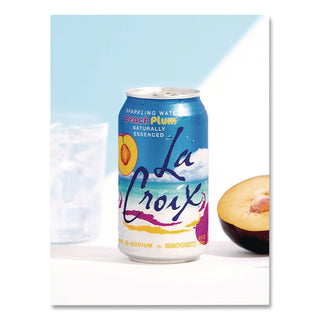 Sparkling Water, Beach Plum, 12 oz Can, 12 Cans/Pack, 2 Packs/Carton