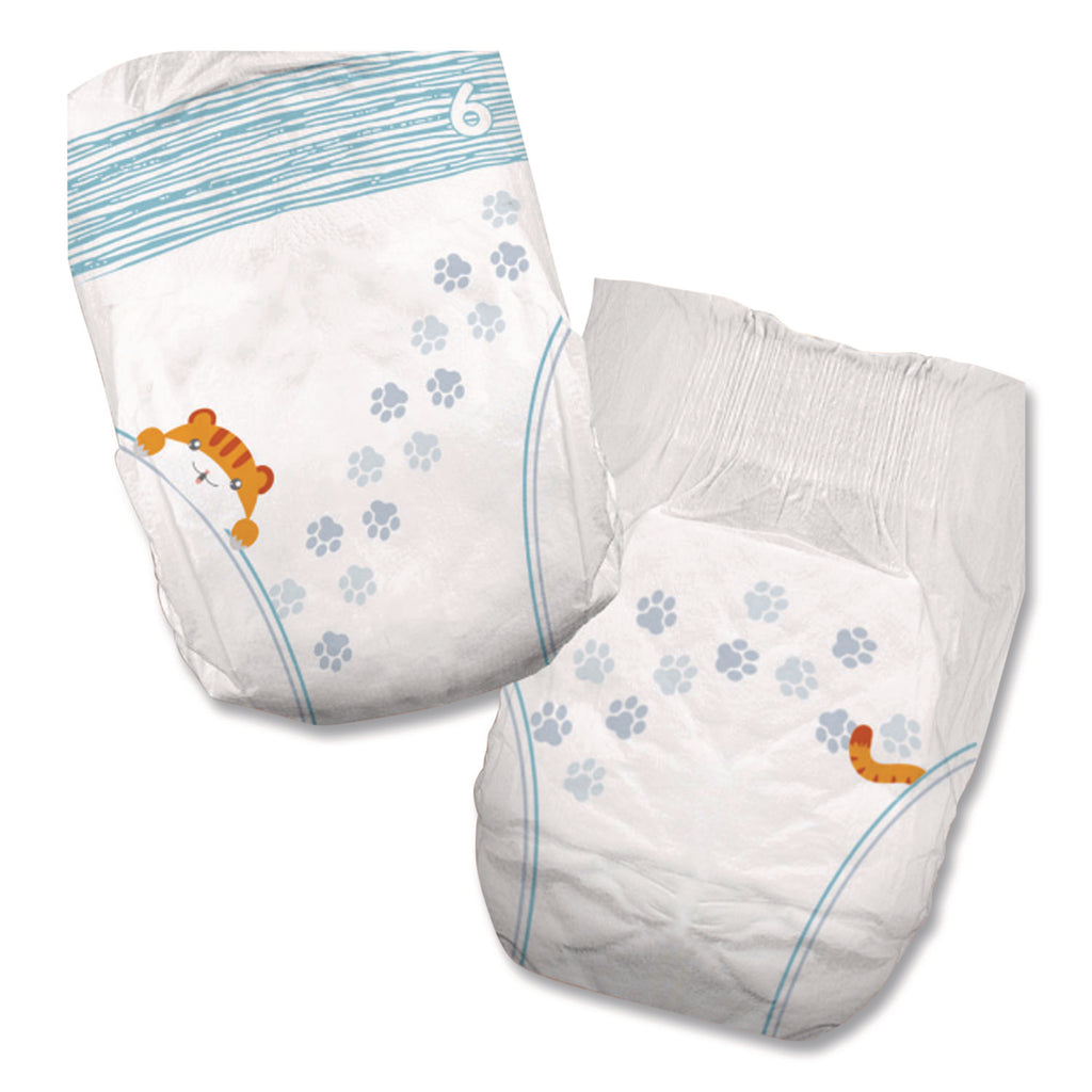 Premium Jumbo Diapers, Size 6, 35 lbs and Up, 92/Carton