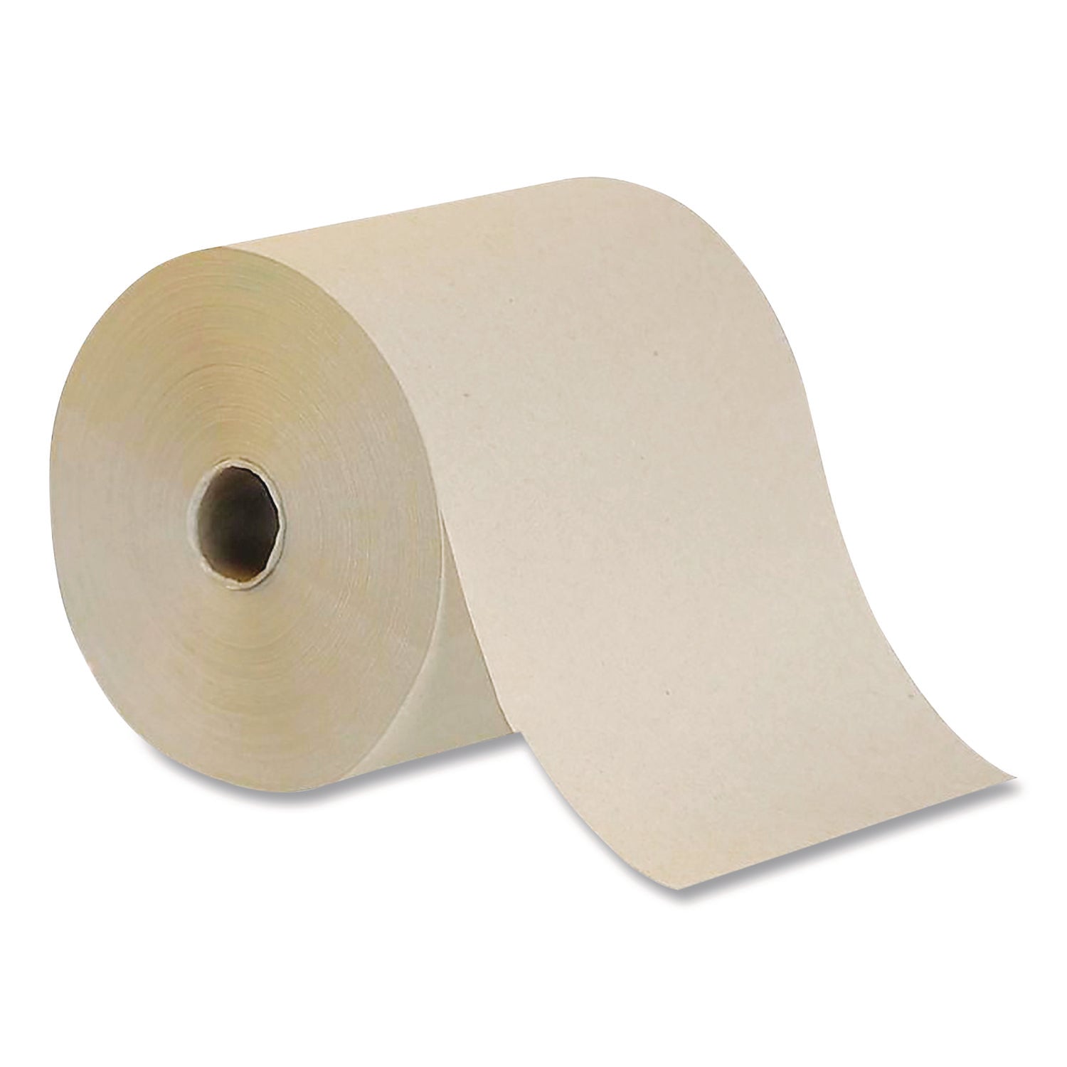 Hardwound Towel, 1-Ply, Brown, 800 ft, 6 Rolls/Carton