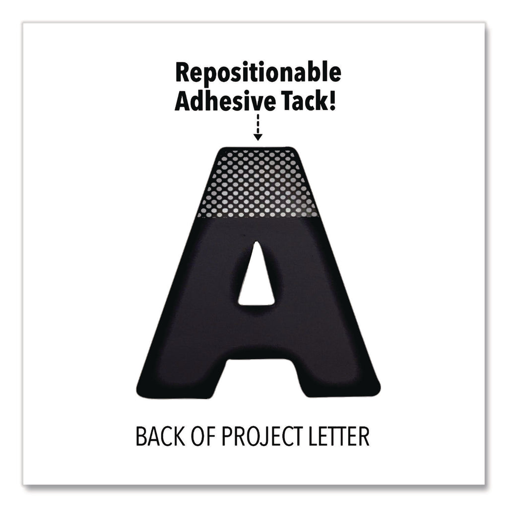 Black and White Poster Letters and Numbers, 10"h, 310/Pack