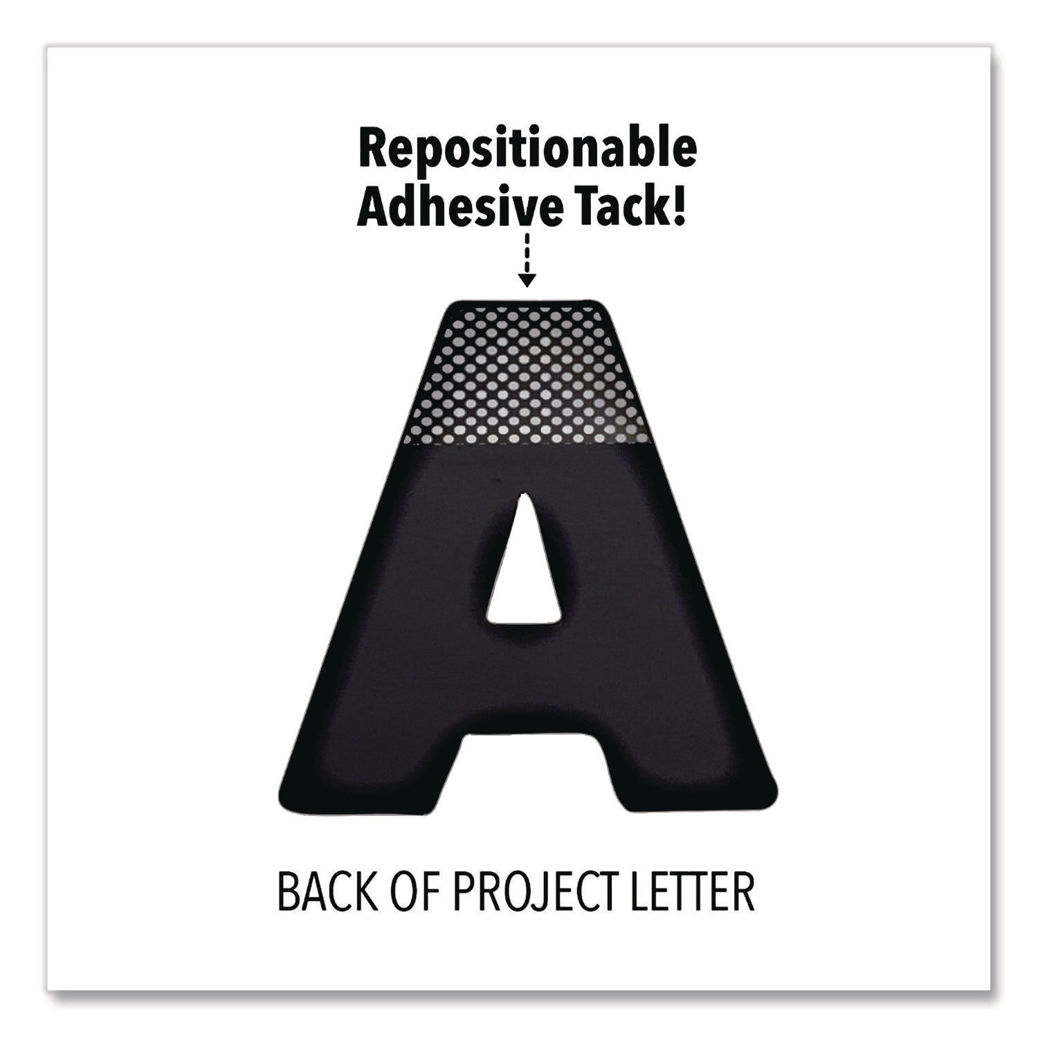 Black and White Poster Letters and Numbers, 10"h, 310/Pack