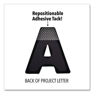 Black and White Poster Letters and Numbers, 10"h, 310/Pack