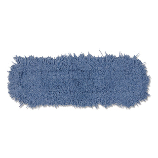 Twisted Loop Blend Dust Mop, Polyester Yarn, 48", Blue, 12/Carton