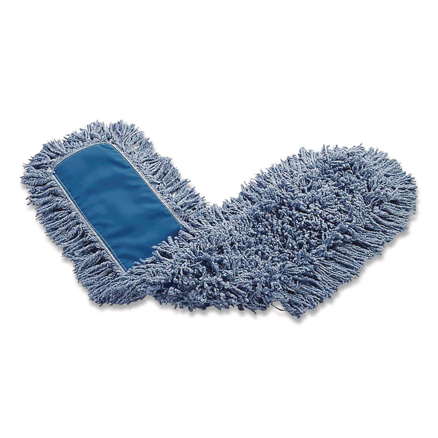 Twisted Loop Blend Dust Mop, Polyester Yarn, 48", Blue, 12/Carton