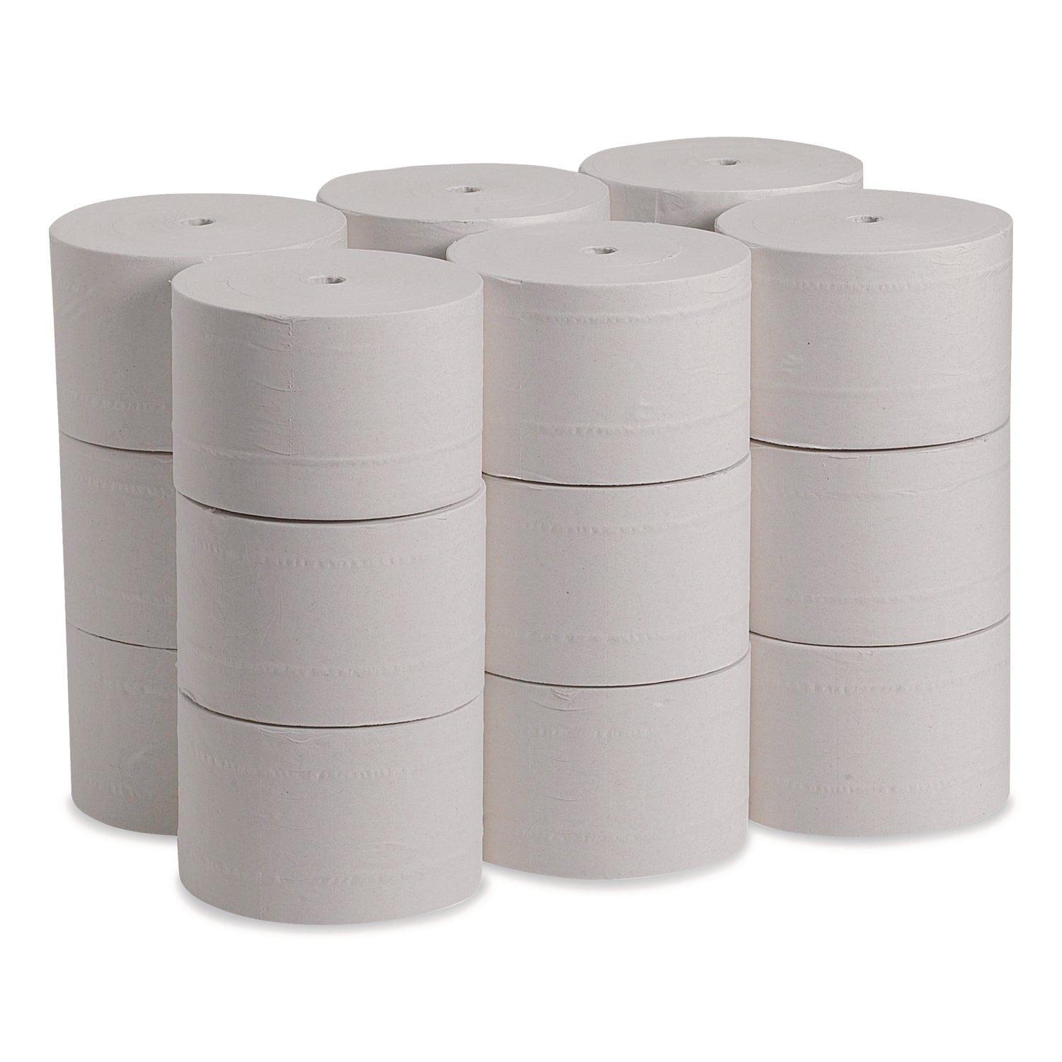 Coreless Bath Tissue, Septic Safe, 2-Ply, White, 1,500 Sheets/Roll, 18 Rolls/Carton