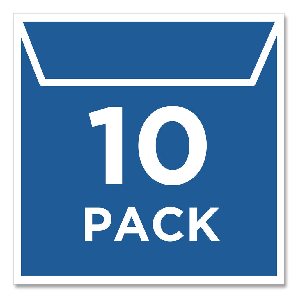 Self-Adhesive Media Pockets, 1 Disc Capacity, Clear, 10/Pack