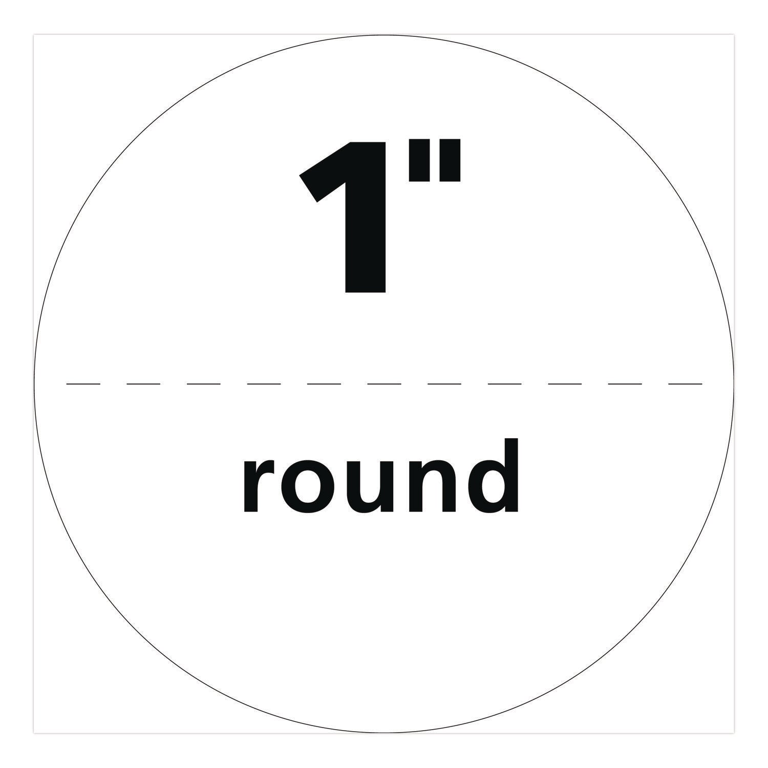 Printable Mailing Seals, 1" dia, White, 15/Sheet, 40 Sheets/Pack, (5247)