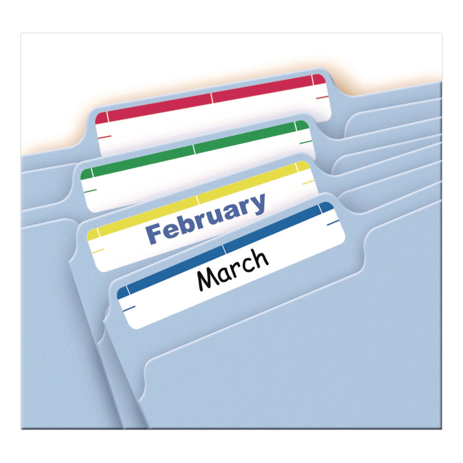 Printable 4" x 6" - Permanent File Folder Labels, 0.69 x 3.44, White, 7/Sheet, 36 Sheets/Pack, (5215)