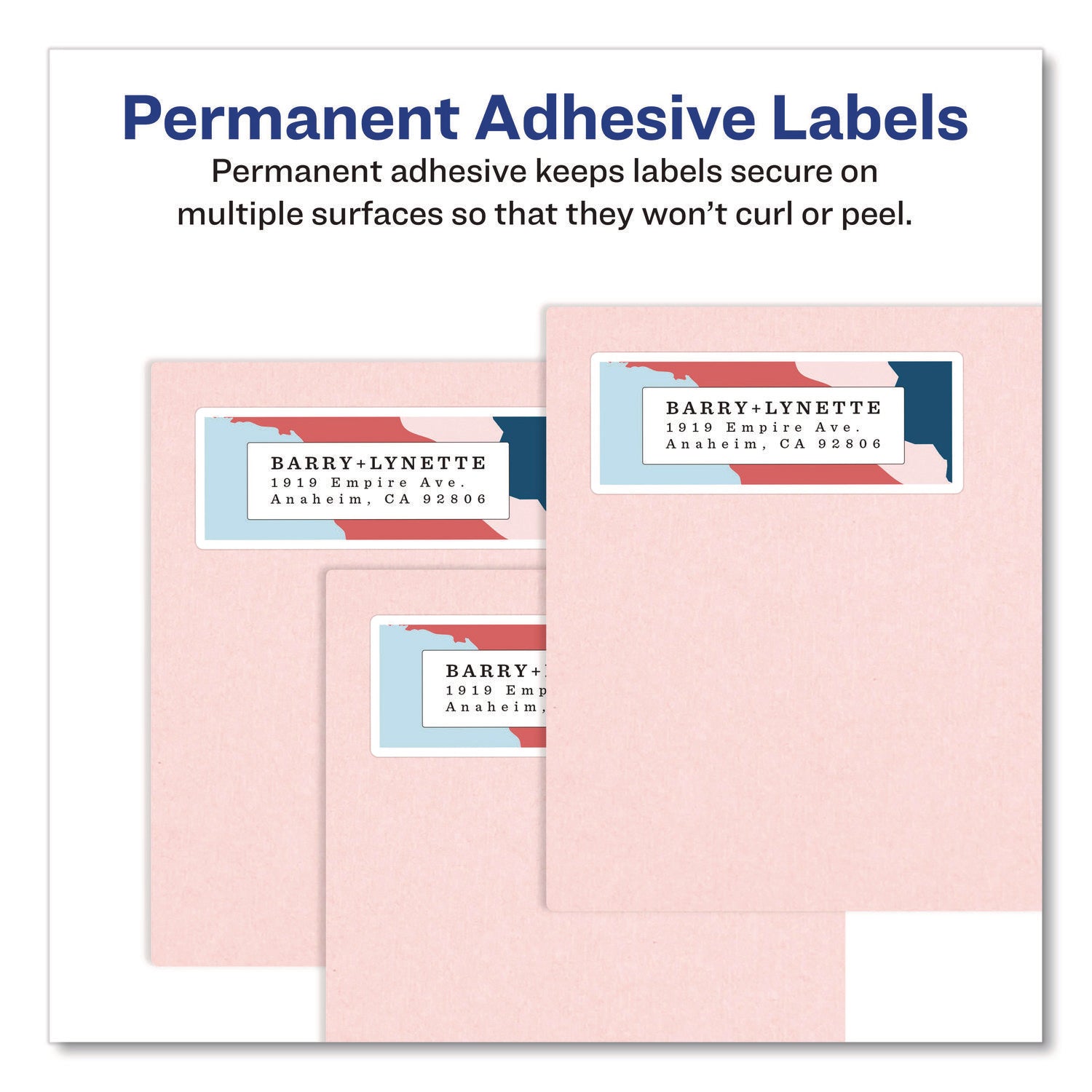 Mini-Sheets Mailing Labels, Inkjet/Laser Printers, 2 x 4, White, 4/Sheet, 25 Sheets/Pack