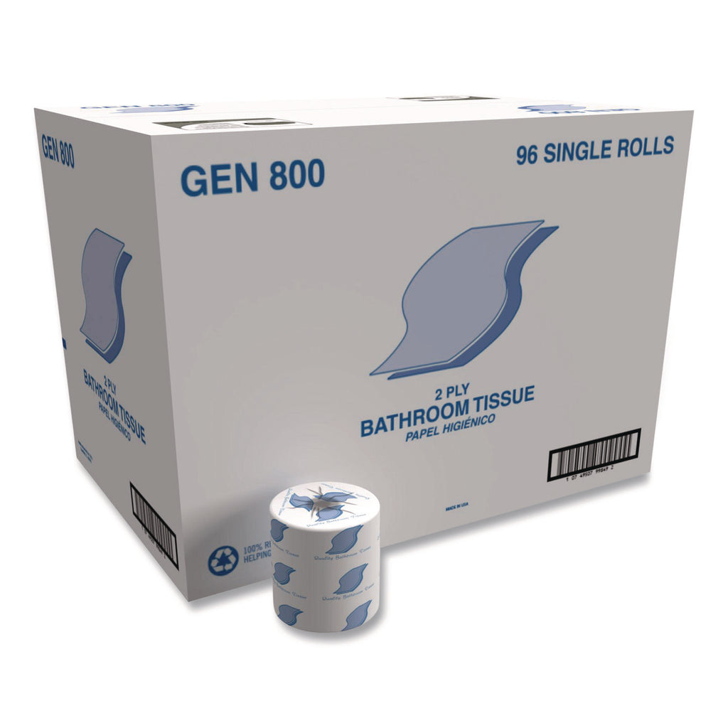 Bath Tissue, Septic Safe, 2-Ply, White, 420 Sheets/Roll, 96 Rolls/Carton