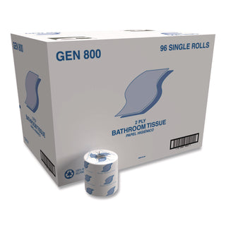 Bath Tissue, Septic Safe, 2-Ply, White, 420 Sheets/Roll, 96 Rolls/Carton
