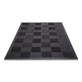 Parquet Wiper Scraper Mat, 36 x 60, Black