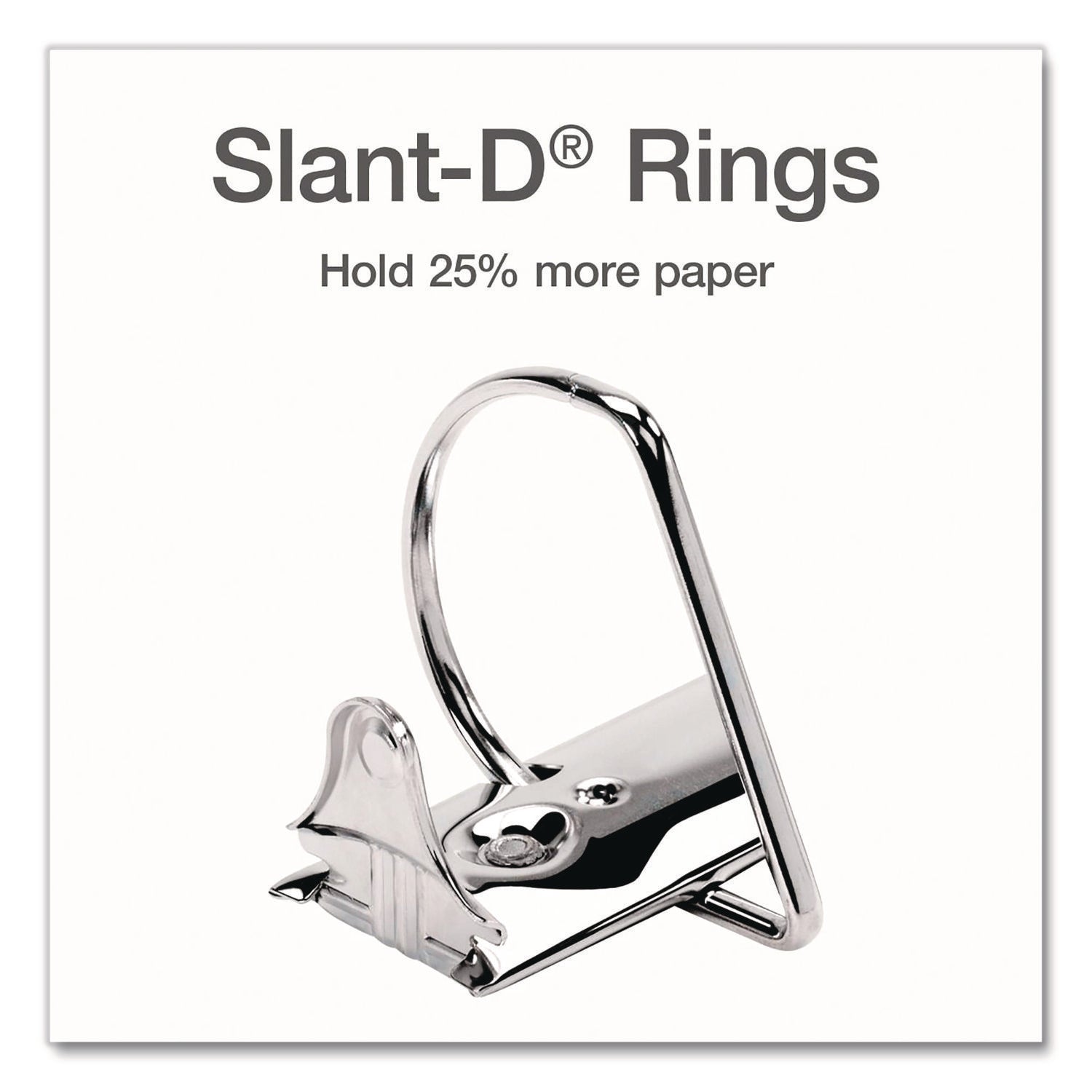XtraLife ClearVue Non-Stick Locking Slant-D Ring Binder, 3 Rings, 1" Capacity, 11 x 8.5, White