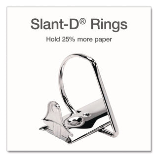 XtraLife ClearVue Non-Stick Locking Slant-D Ring Binder, 3 Rings, 1" Capacity, 11 x 8.5, White