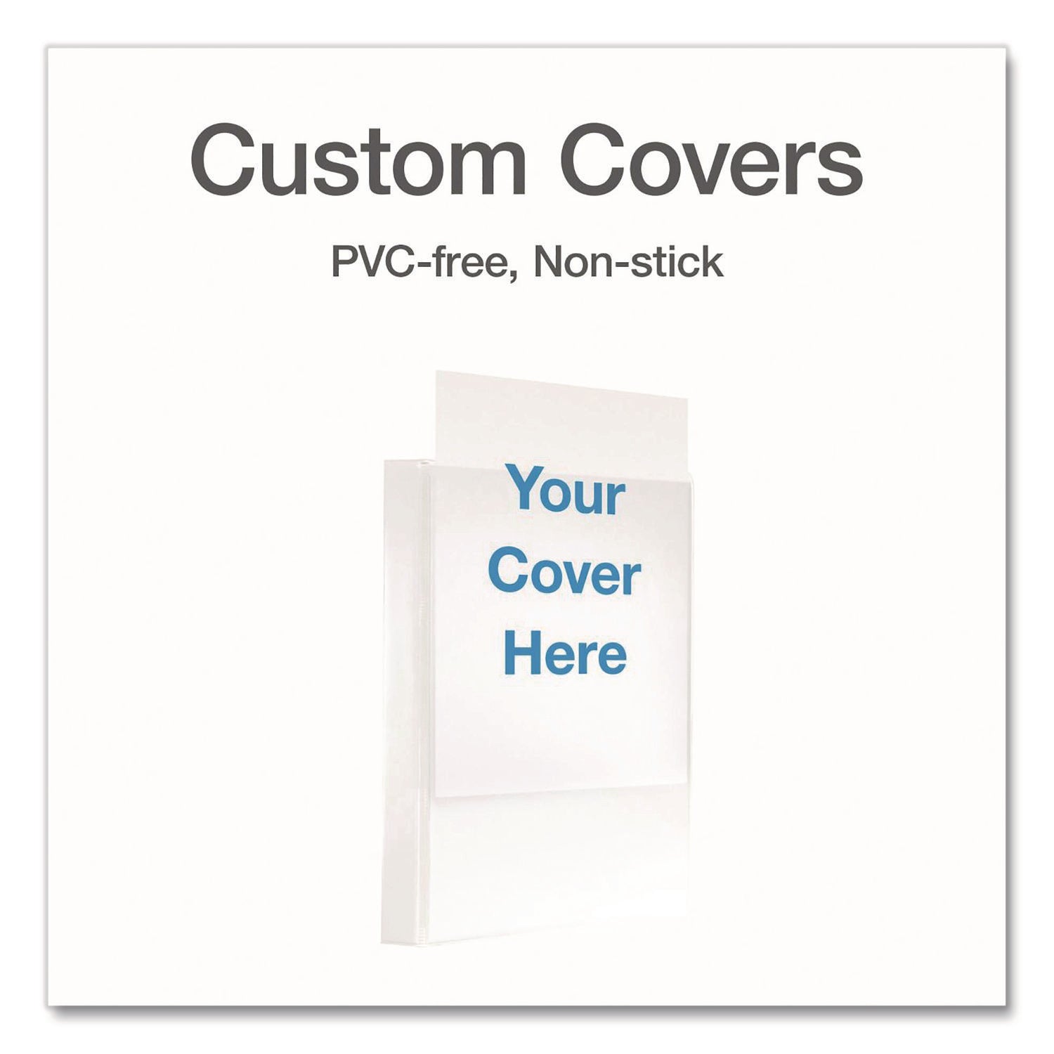 XtraLife ClearVue Non-Stick Locking Slant-D Ring Binder, 3 Rings, 1" Capacity, 11 x 8.5, White