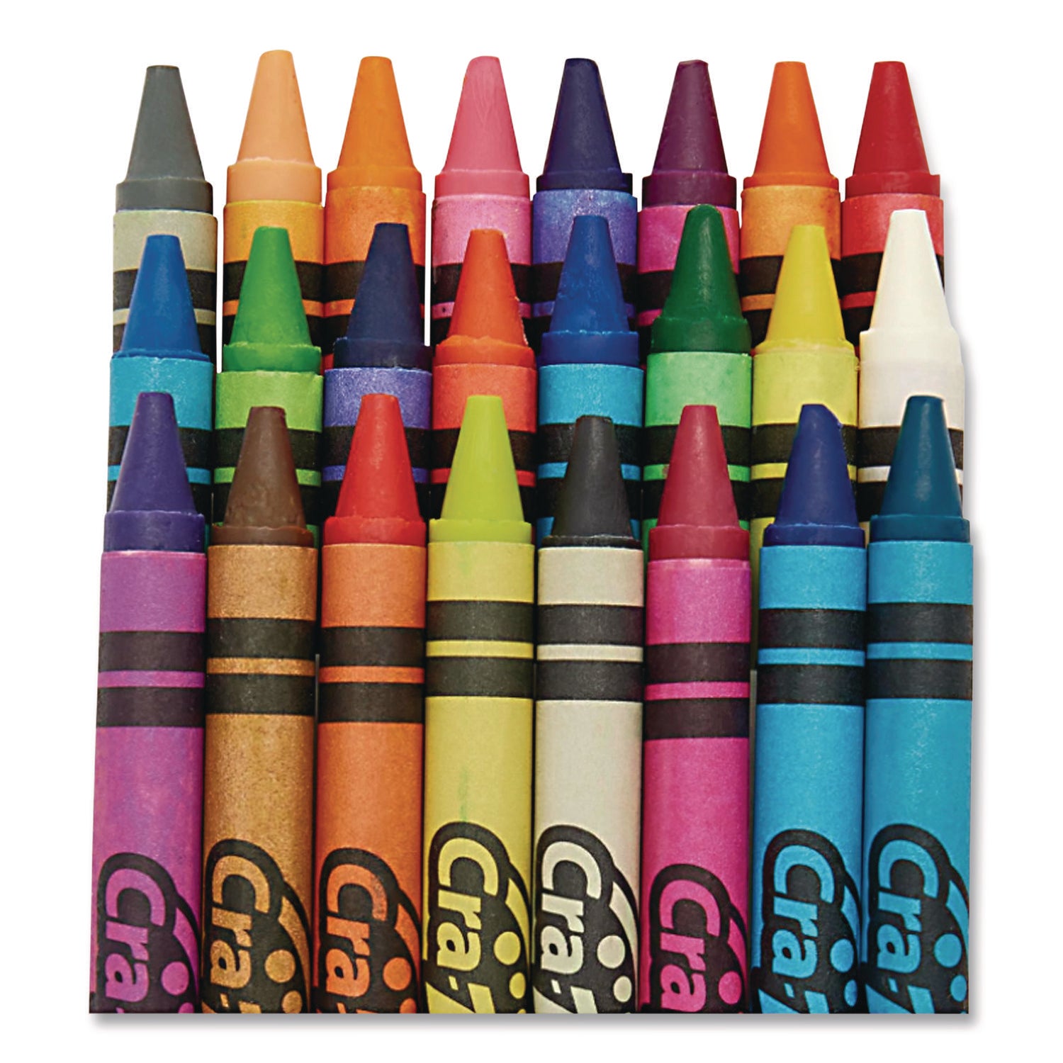Washable Crayons, Assorted, 24/Pack