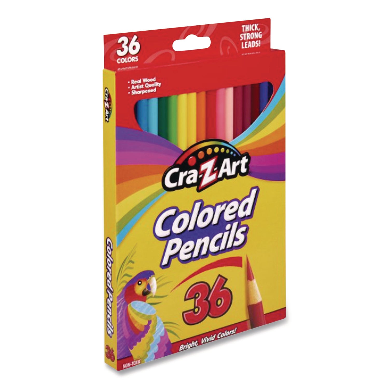 Colored Pencils, 36 Assorted Lead and Barrel Colors, 36/Box
