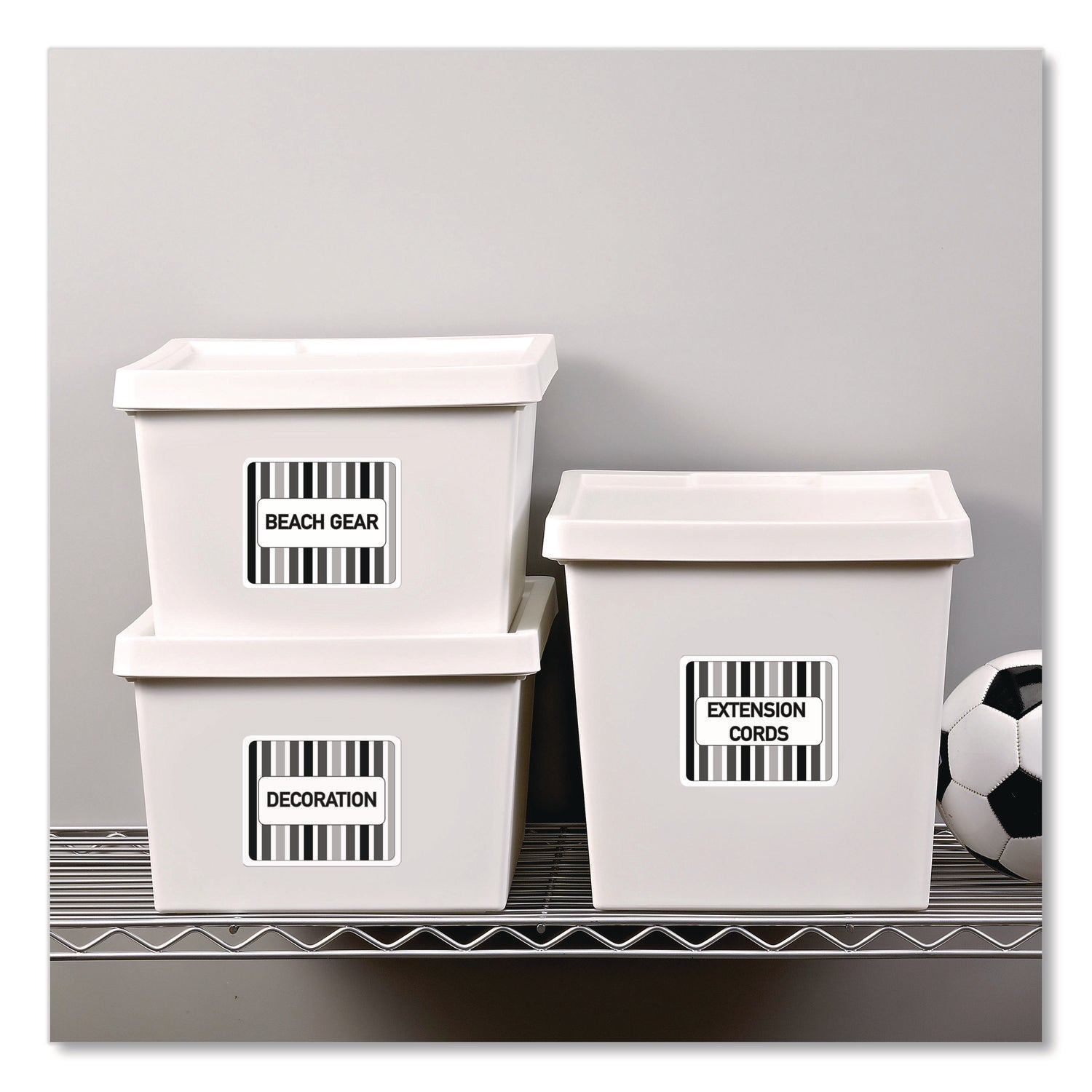 White Shipping Labels-Bulk Packs, Inkjet/Laser Printers, 3.33 x 4, White, 6/Sheet, 250 Sheets/Box