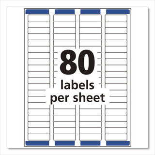 Matte Clear Easy Peel Mailing Labels with Sure Feed Technology, Inkjet Printers, 0.5 x 1.75, Clear, 80/Sheet, 25 Sheets/Pack