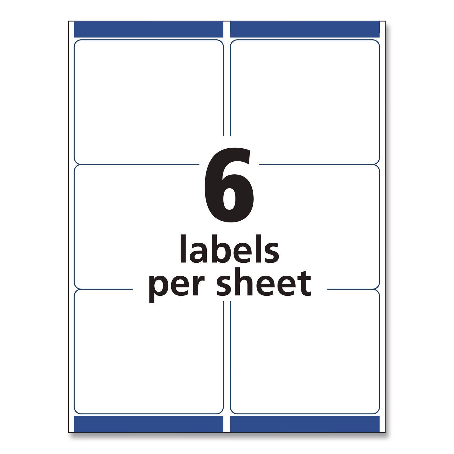 Matte Clear Easy Peel Mailing Labels w/ Sure Feed Technology, Laser Printers, 3.33 x 4, Clear, 6/Sheet, 10 Sheets/Pack