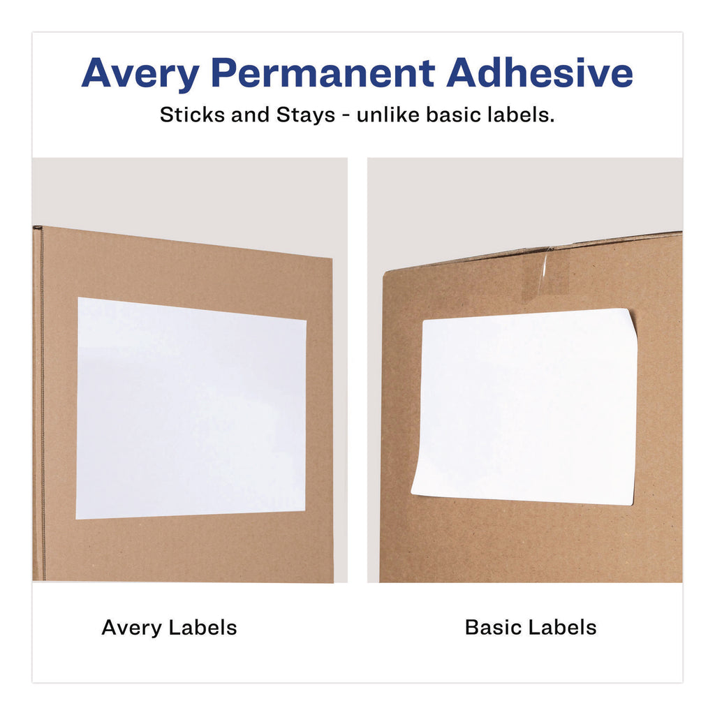 White Shipping Labels-Bulk Packs, Inkjet/Laser Printers, 8.5 x 11, White, 250/Box