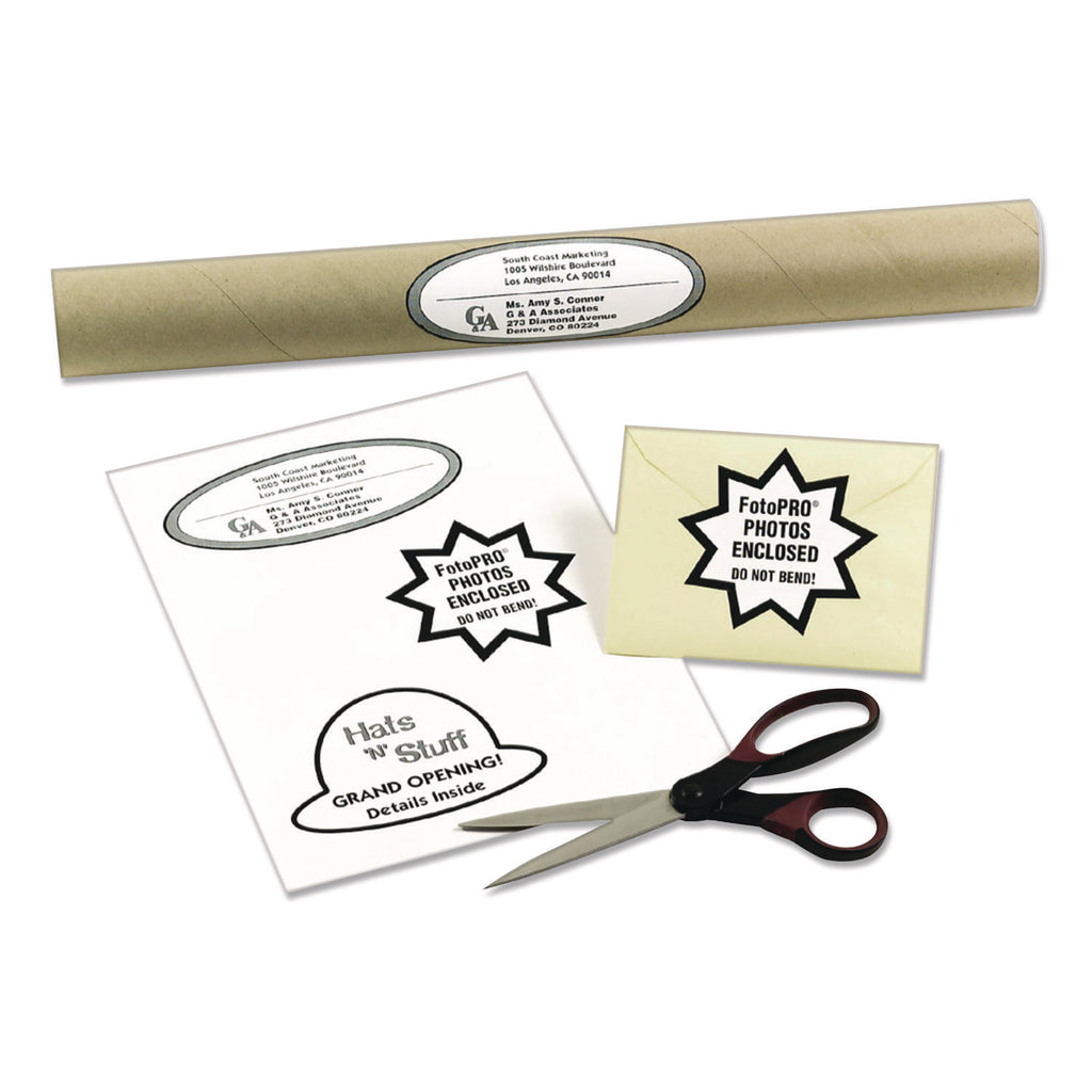 White Shipping Labels-Bulk Packs, Inkjet/Laser Printers, 8.5 x 11, White, 250/Box