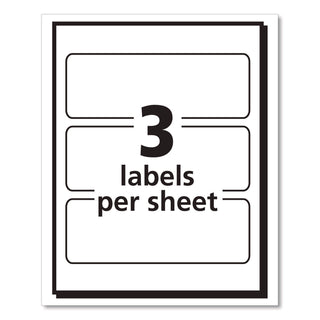 Removable Multi-Use Labels, Inkjet/Laser Printers, 1.5 x 4, White, 3/Sheet, 50 Sheets/Pack, (5452)