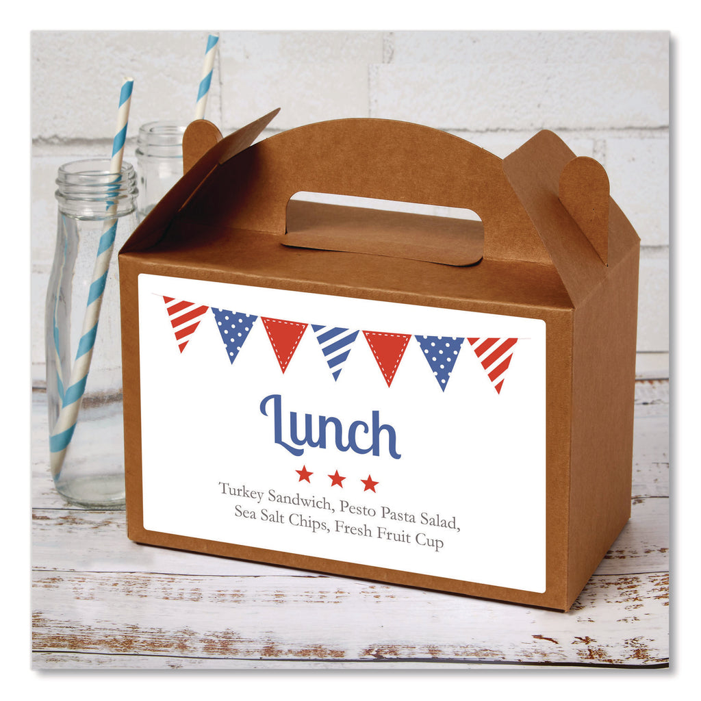 White Shipping Labels-Bulk Packs, Inkjet/Laser Printers, 5.5 x 8.5, White, 2/Sheet, 250 Sheets/Box