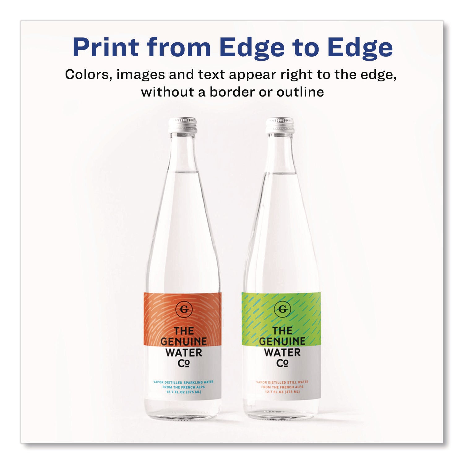 Vibrant Laser Color-Print Labels w/ Sure Feed, 1.25 x 2.38, White, 450/Pack