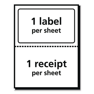 Shipping Labels with TrueBlock Technology, Inkjet Printers, 5.06 x 7.62, White, 25 Sheets/Pack