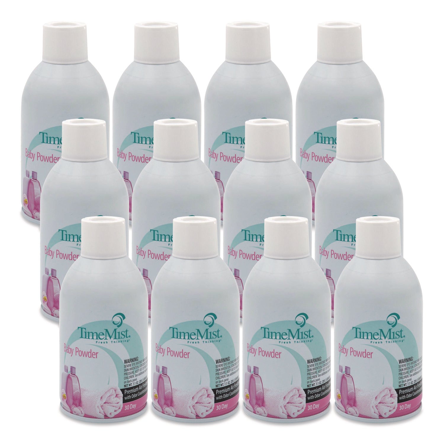Premium Metered Air Freshener Refill, Baby Powder, 5.3 oz Aerosol Spray